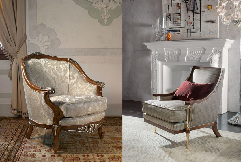 Битва Людовиков: сравниваем стулья и кресла в стилях Людовика XV и Людовика XVI