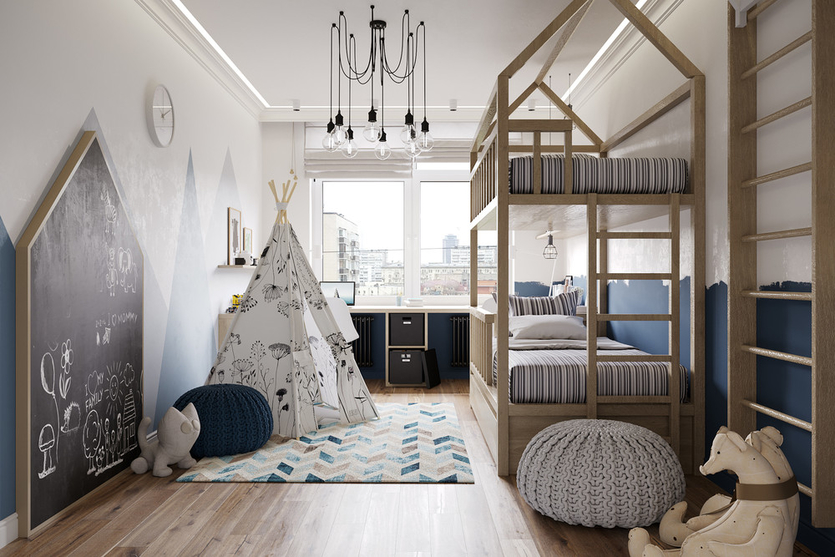 Детская комната в скандинавском стиле: 60 фото + идеи и решения
