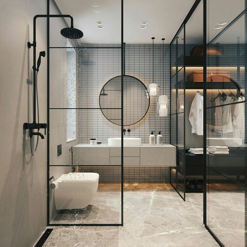 Дизайн ванной комнаты 2023: модные тенденции и новинки