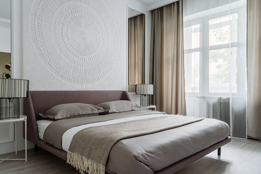 Спальня в бежевых тонах: лучшие идеи дизайна интерьера на фото | SALON