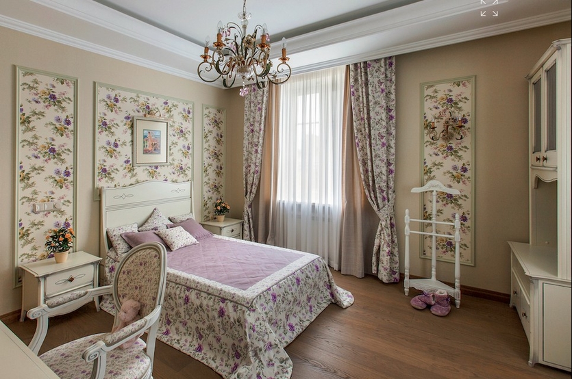 Спальня в стиле прованс с фотографиями проектов | Студия Дениса Серова