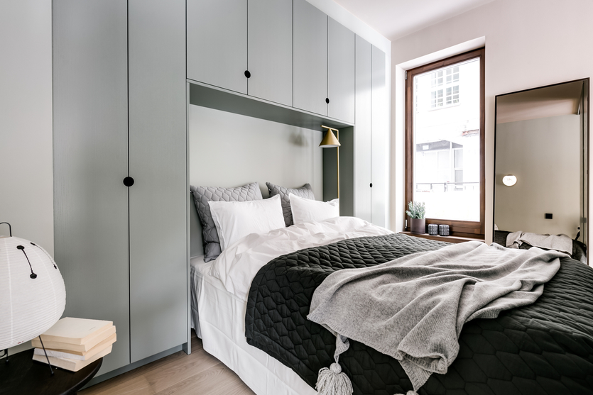 Дизайн спальни в серых тонах: фото, модные сочетания, решения от профи
