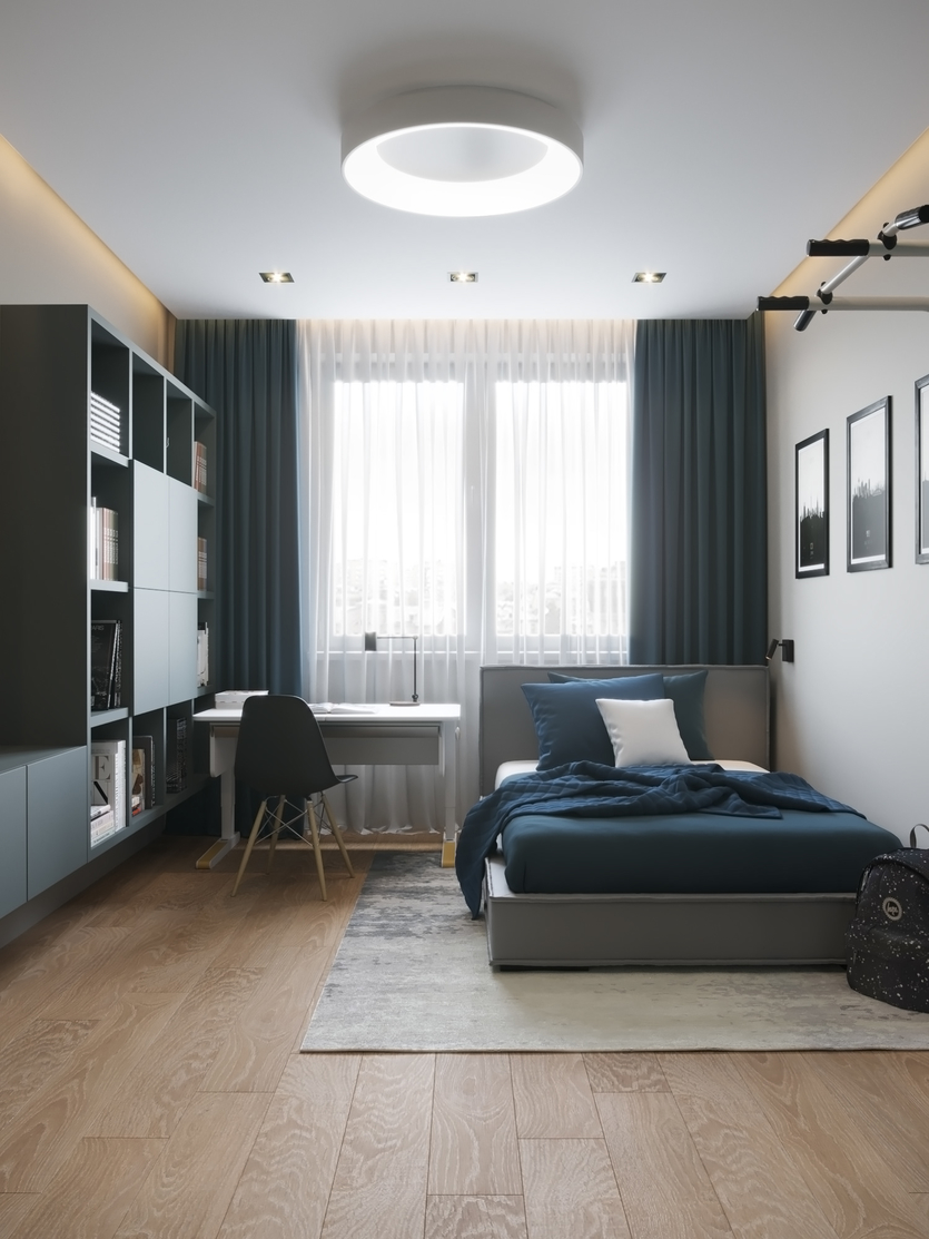 Комната для подростка-мальчика: 72 идеи интерьера спальни в современном стиле