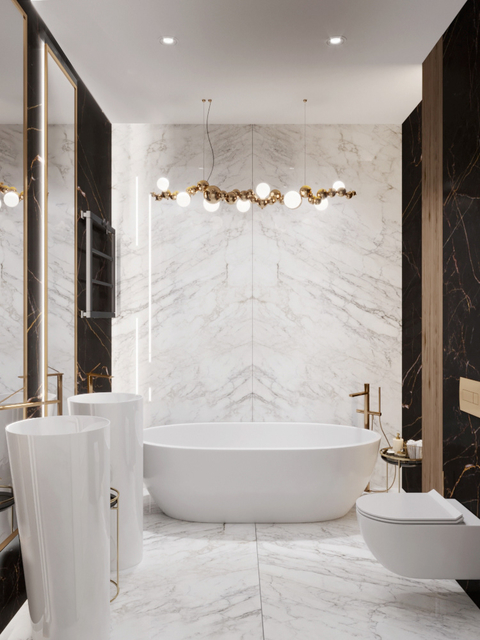 Дизайн ванной комнаты с туалетом: 70 современных идей на фото | SALON