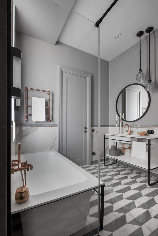 Дизайн ванной комнаты: фото-2020, трендовые палитры, сантехника, мебель