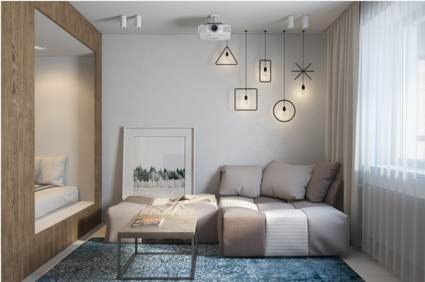Дизайн квартиры-студии 30 кв. м: от планировки до декора + 20  удачных проектов