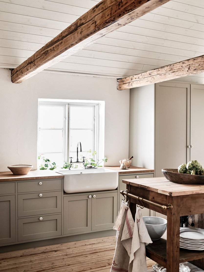 Дизайн кухни в бежево-коричневых тонах — лучшие решения для интерьера на фото от SALON