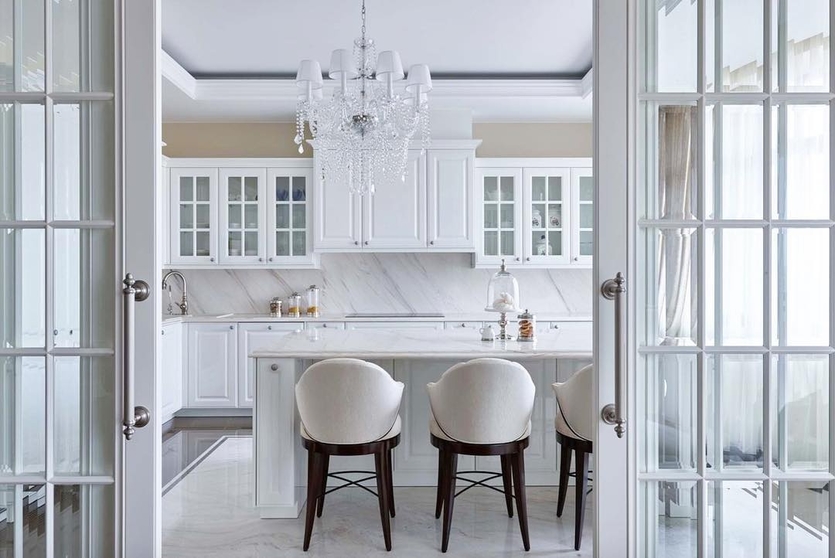 Белые кухни в интерьере: дизайн идеи, красивые проекты, 48 реальных фото