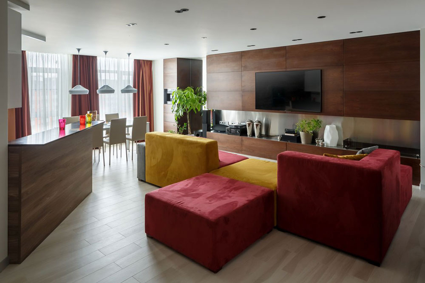 Дизайн гостиной в современном стиле: тренды и примеры интерьеров