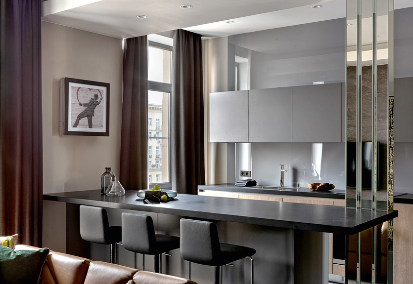 Кухня-гостиная 16 кв. м: варианты дизайна и планировки интерьера с фото
