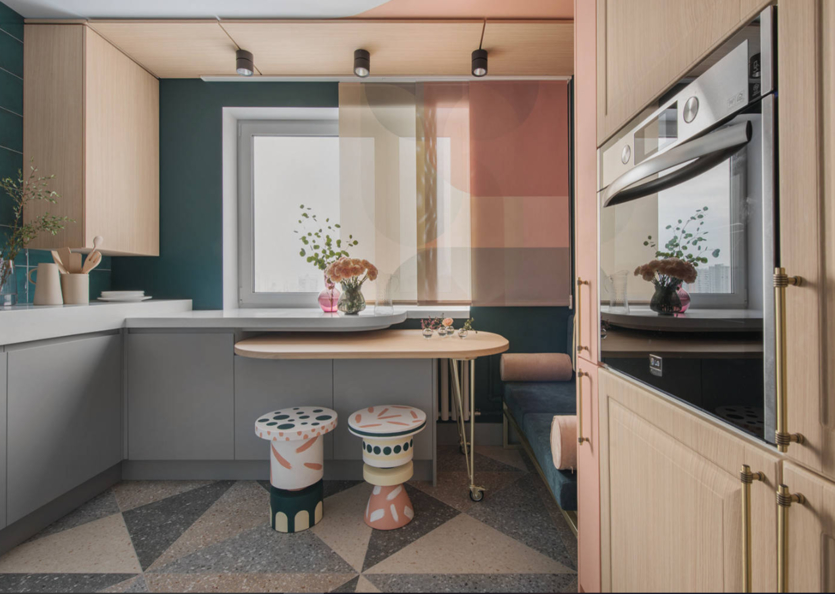 Дизайн кухни-гостиной 30 м²