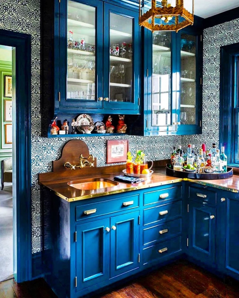Синяя кухня 2023 в интерьере: стильные идеи с фото-примерами
