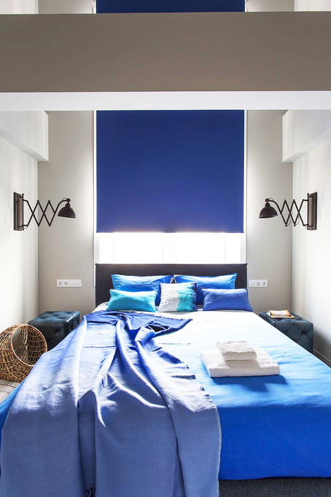 Дизайн интерьера узкой спальни: прямоугольной, угловой, 3х3, 3х4, 3х5, 3х6. 119 фото