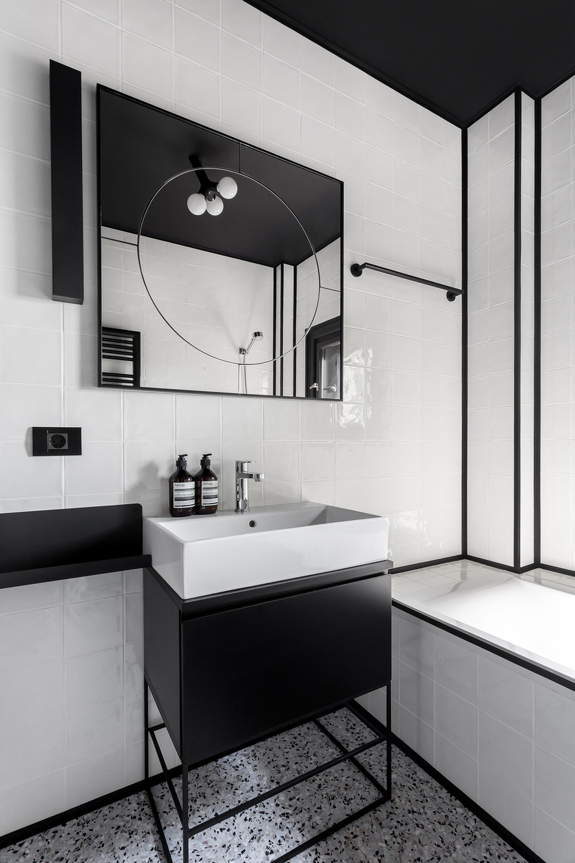 ​Черная ванная комната: дизайн-решения и практические советы + 80 вдохновляющих фото