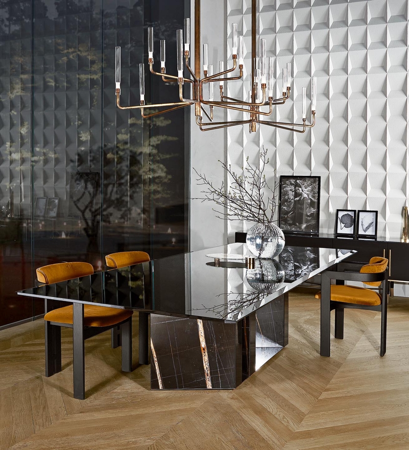 Новый стеклянный стол Platium от итальянских архитекторов