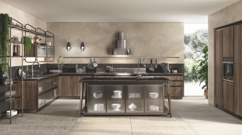 В стиле industrial luxury: новая коллекция кухонь от Scavolini и Diesel Living
