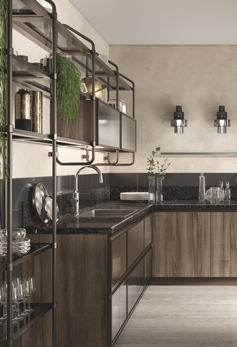 В стиле industrial luxury: новая коллекция кухонь от Scavolini и Diesel Living