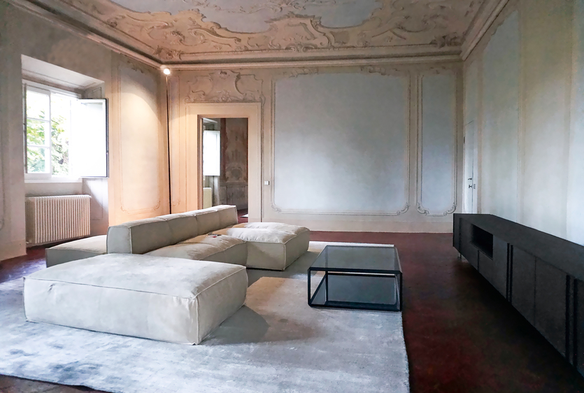 Исторический особняк в Италии с современной мебелью