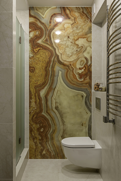 Отделка стен в ванной: любимые материалы дизайнеров