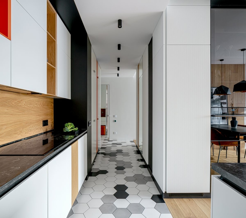 Дизайн интерьера квартиры на основе белого цвета, 2 проекта