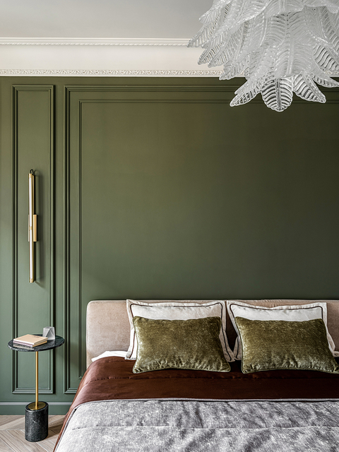 Зеленая спальня: ТОП фото лучшего сочетания дизайна с зеленым оттенком
