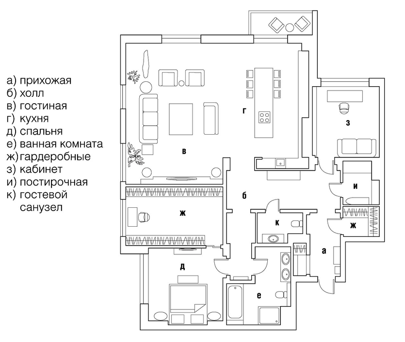 Роскошный и уютный интерьер квартиры в центре Санкт-Петербурга