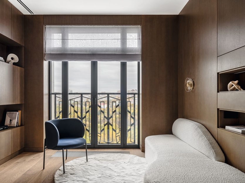 Роскошный минимализм: интерьер квартиры площадью 43 кв. м