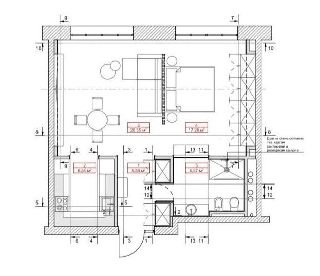 Лаконичный интерьер квартиры 56 кв. м в стиле софт-минимализм 