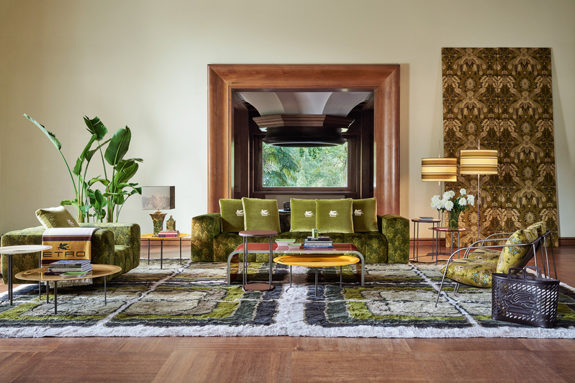 Новинки в зелёном: коллекция Etro Home Interiors