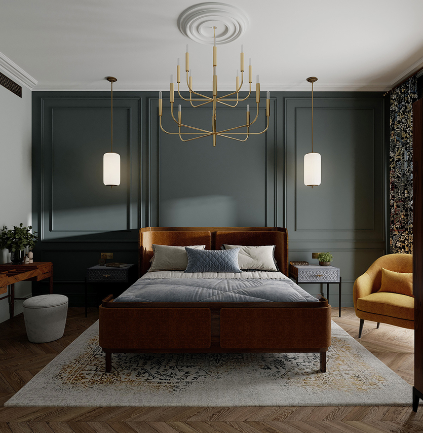 Необычный цвет для спальни: 5 идей дизайнеров