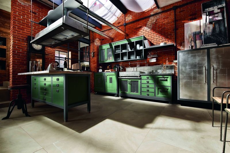 Заказать зеленую кухню в Петрозаводске быстро. Кухни зеленого цвета по каталогу кухонной мебели.