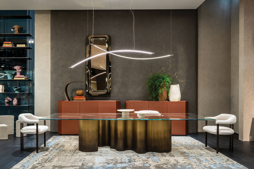 Дизайн в столовую: необычный стол из Италии