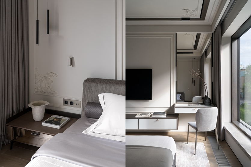 Интерьер в стиле московской неоклассики для большой семьи