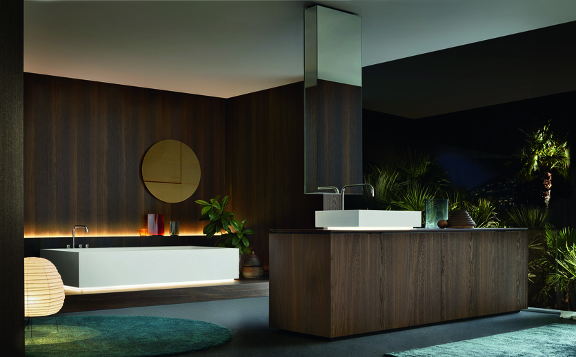 Минимализм в ванной: мебельные новинки