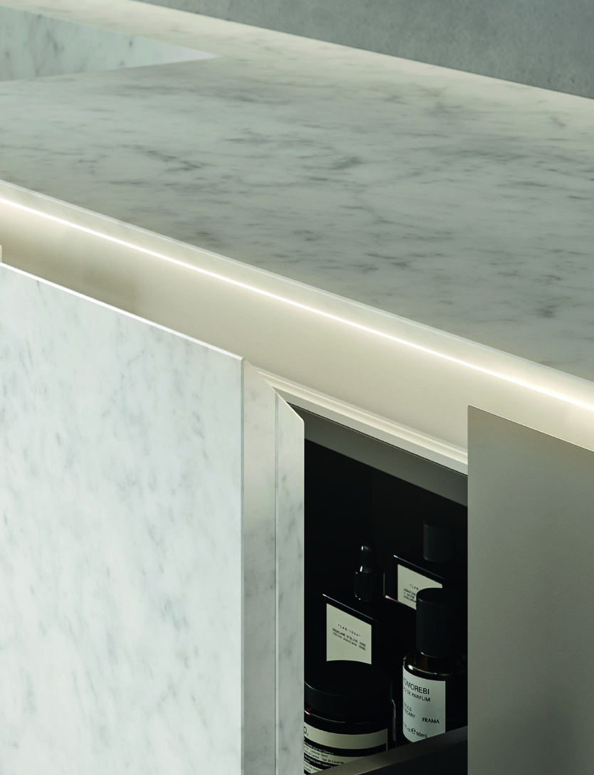 Минимализм в ванной: мебельные новинки