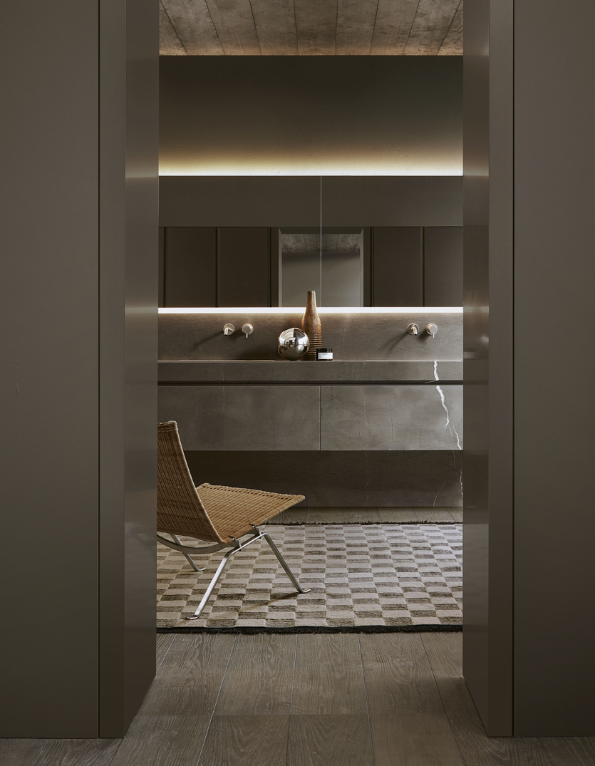 Минимализм в ванной: мебельные новинки