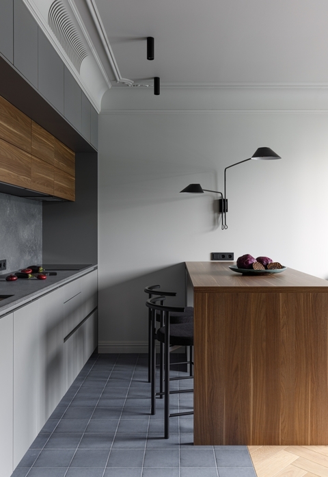 Элегантная эклектика в ритме Jazz: квартира для семьи