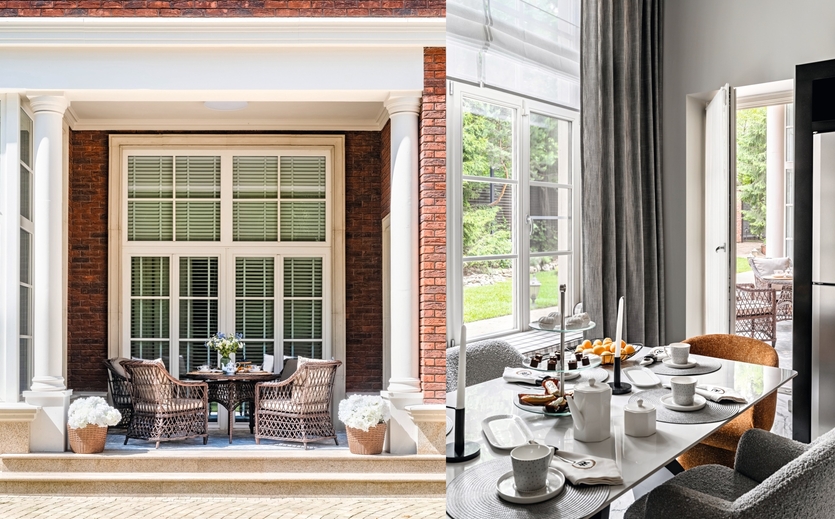 Тихая роскошь: преображение семейного особняка в окружении хвойного леса