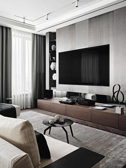 Расслабляющий интерьер в центре мегаполиса: квартира для семьи с детьми