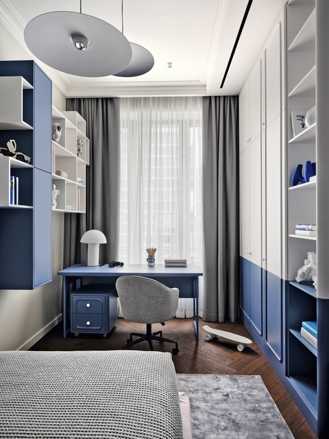 Расслабляющий интерьер в центре мегаполиса: квартира для семьи с детьми