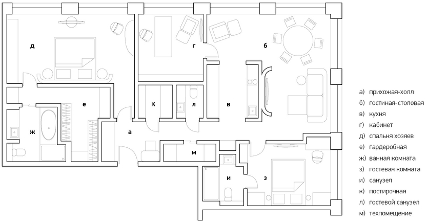 Респектабельный городской интерьер в темных тонах
