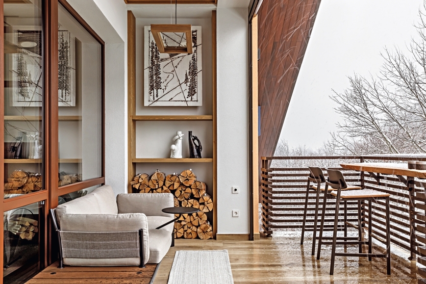 Квартира с атмосферой загородного дома на Красной Поляне