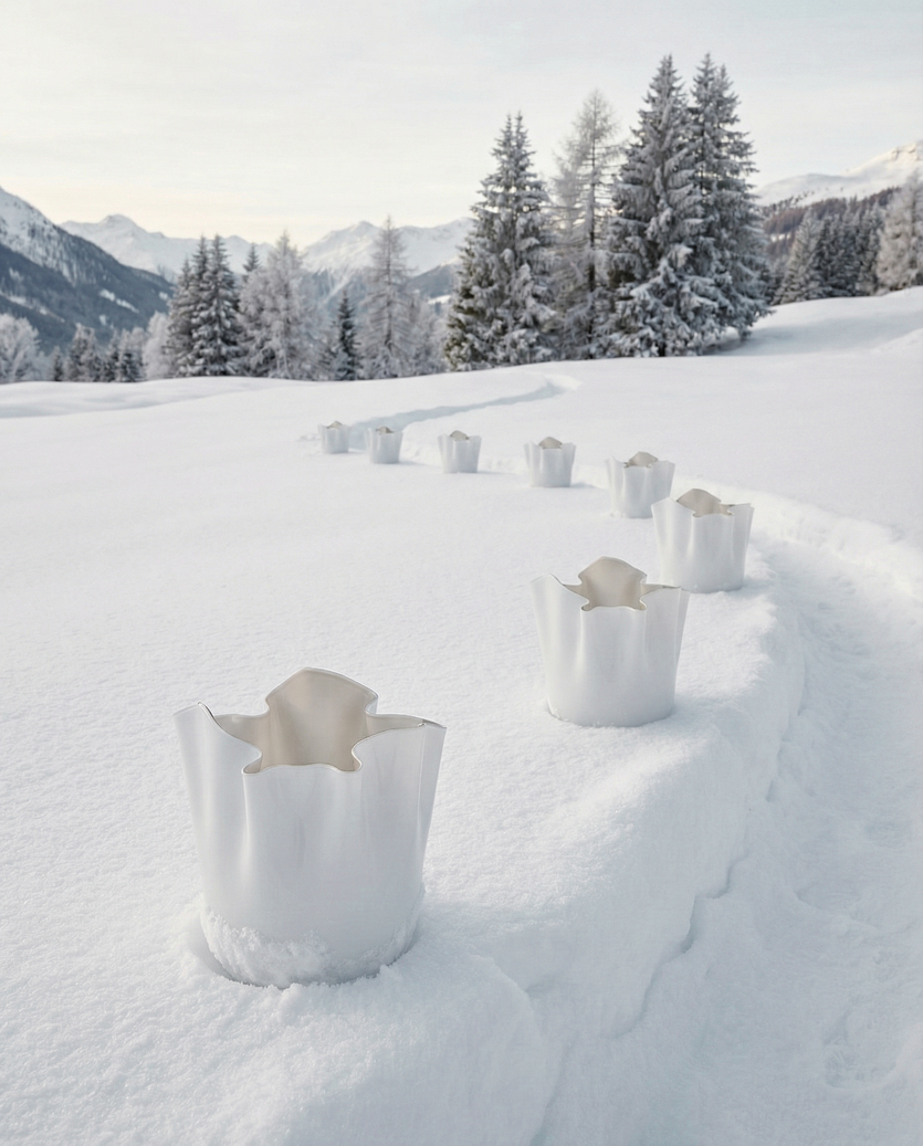 Дизайн по погоде: «снежная» коллекция стекла