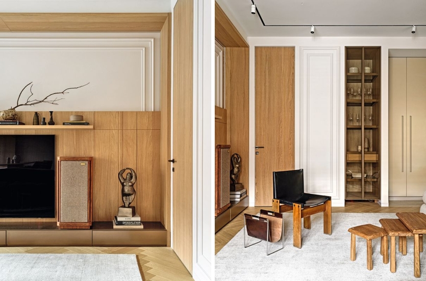 Элегантность вне времени: двухуровневая квартира в Москве