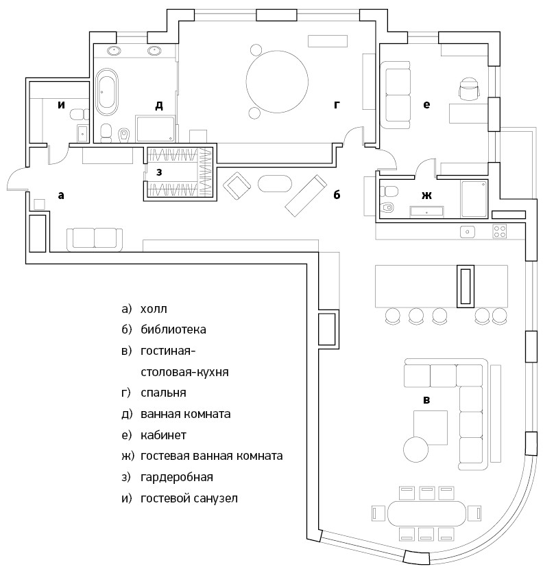 Элегантность вне времени: двухуровневая квартира в Москве