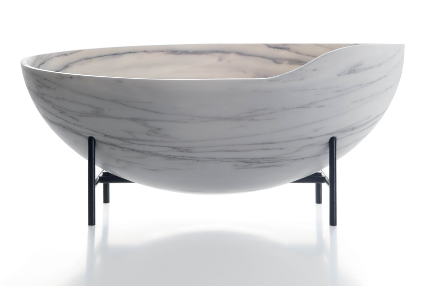 Мрамор в ванной: дизайнерский вариант