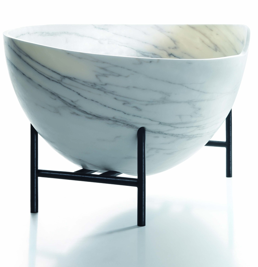 Мрамор в ванной: дизайнерский вариант