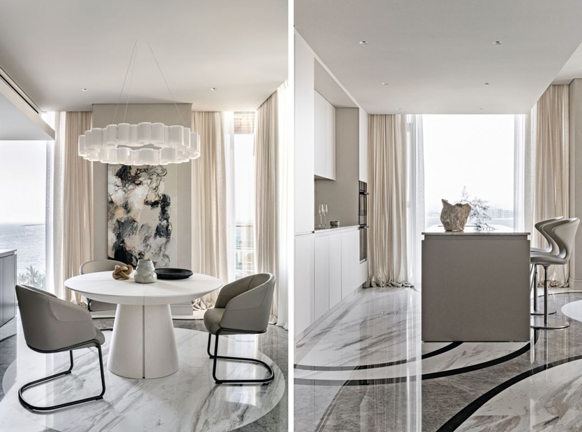 Прибрежный модерн: светлая семейная квартира в Дубае