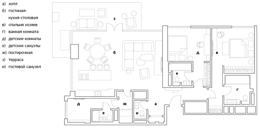 Прибрежный модерн: светлая семейная квартира в Дубае