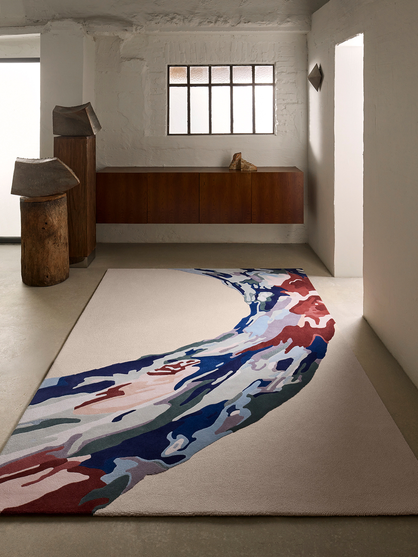 Новинки в гостиную: флористические ковры